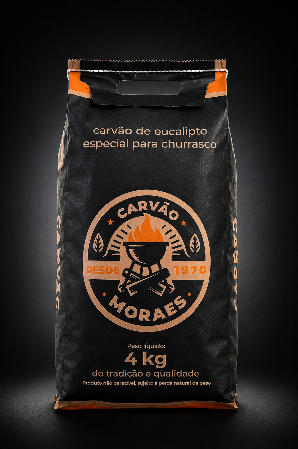 Embalagem Carvão Moraes 4 kg